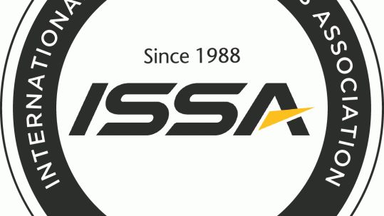 ISSA CPT Course certification badge with ISSA logo and “Certified” label.